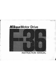 Nikon F 36 manual. Camera Instructions.